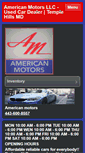 Mobile Screenshot of americanmotorsmd.com